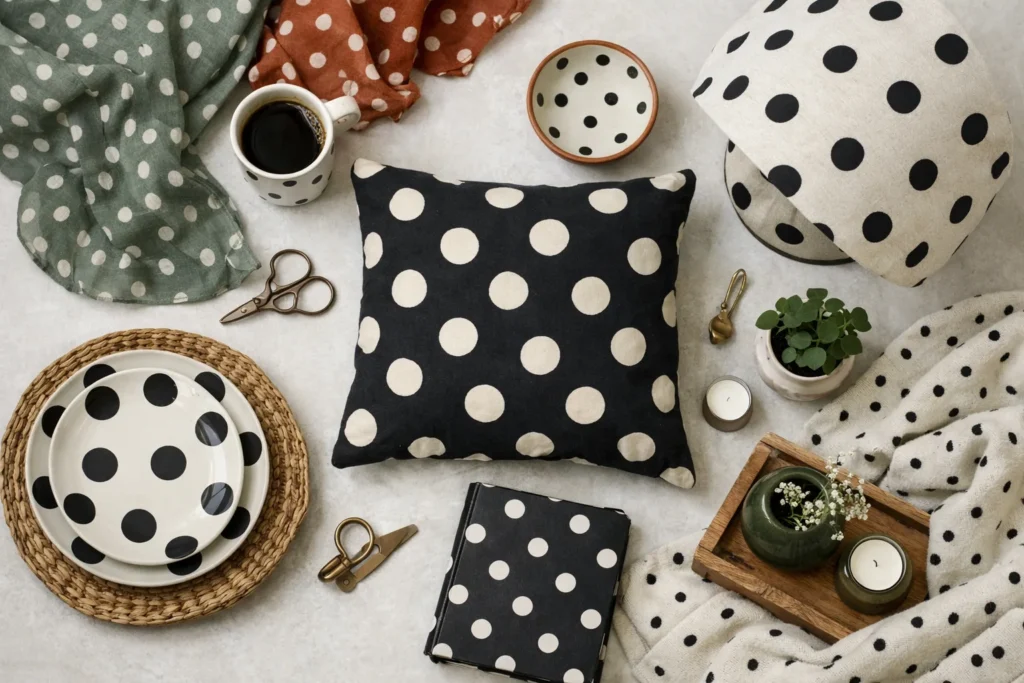 Décoration tendance : Les robes à pois comme source d&rsquo;inspiration pour un intérieur chic et original