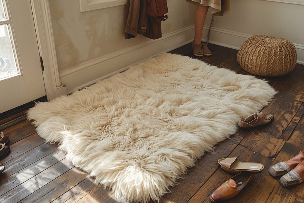 Tapis shaggy pour les zones de passage : robustesse et style