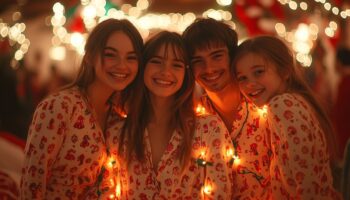 Illuminez vos soirées de fête avec des pyjamas de noël éclatants et des lumières féeriques