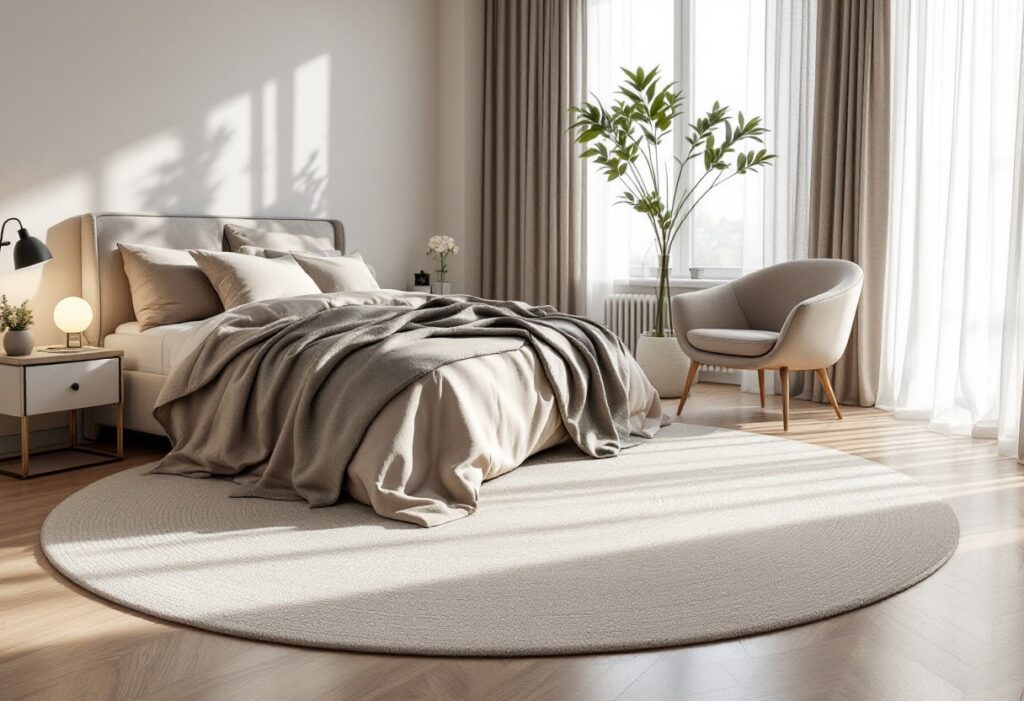 Les avantages d&rsquo;un tapis rond 200cm dans une chambre parentale