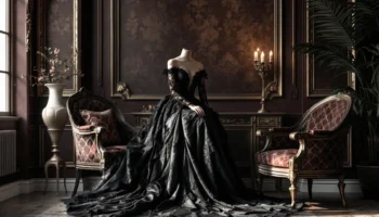 Quand la mode rencontre les murs : harmoniser sa robe gothique à un salon d’inspiration baroque