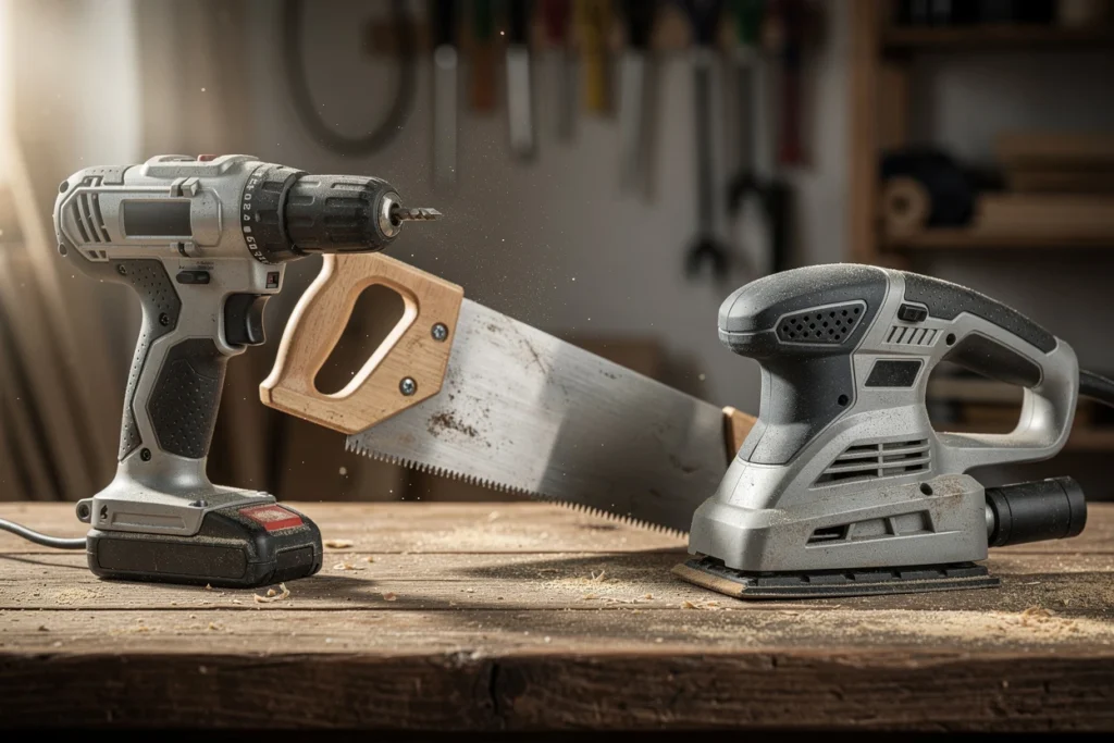 Perceuses, scies, ponceuses : tout savoir sur les équipements indispensables du bricoleur