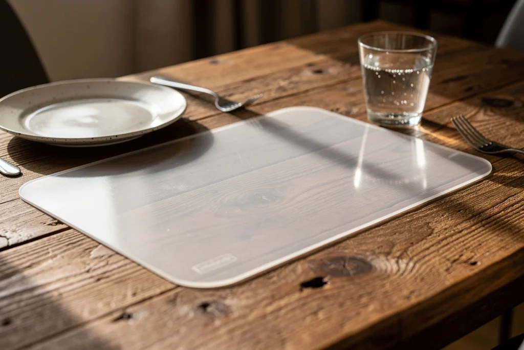 Le set de table plastique transparent : l’accessoire qui sublime votre table