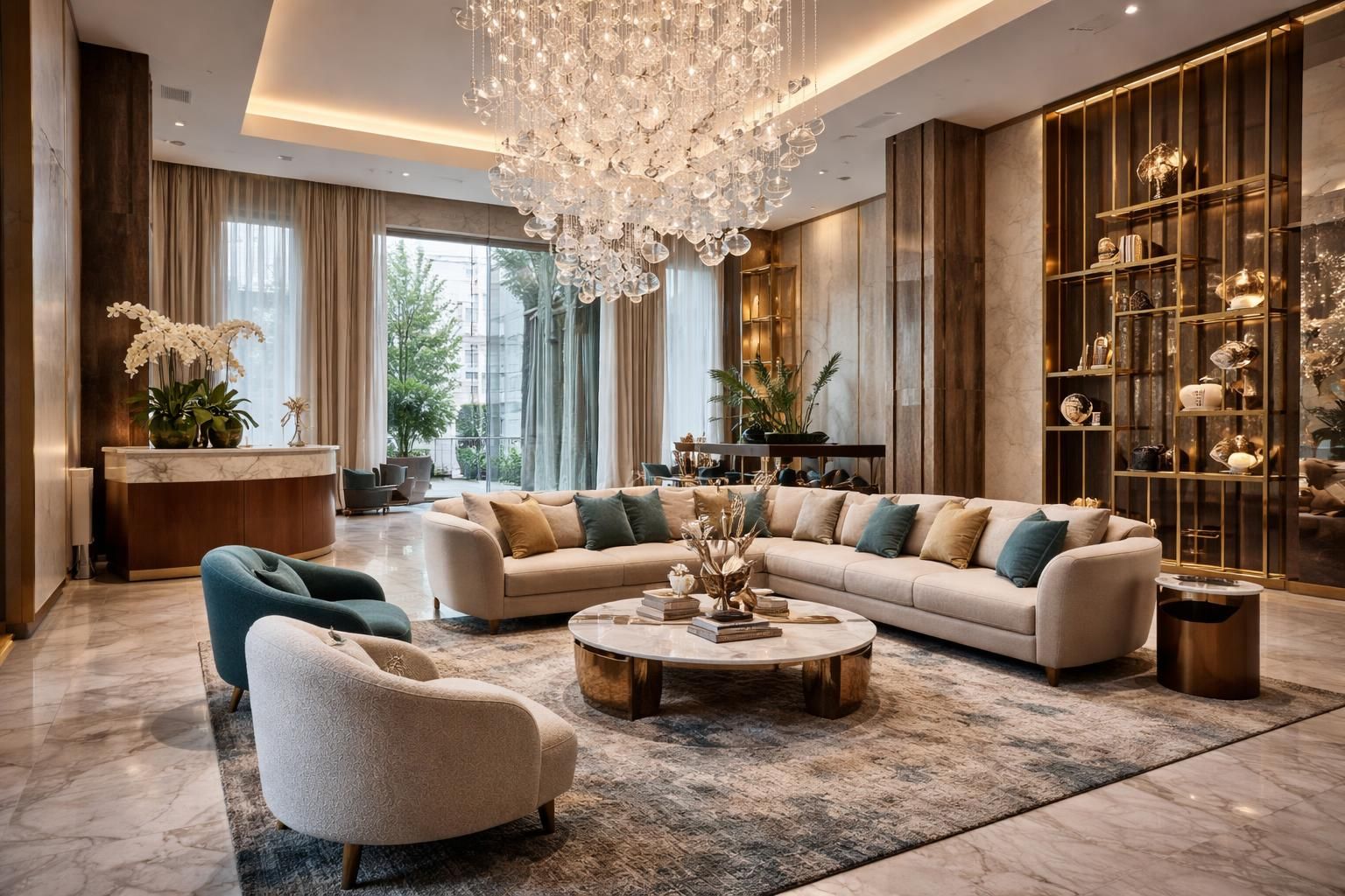 roche bobois business aménage avec élégance et raffinement les espaces de réception des entreprises de luxe, alliant design exclusif et confort optimal.