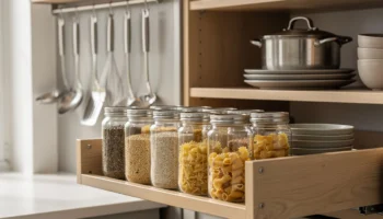 Des solutions de rangement efficaces pour tous les accessoires de la cuisine
