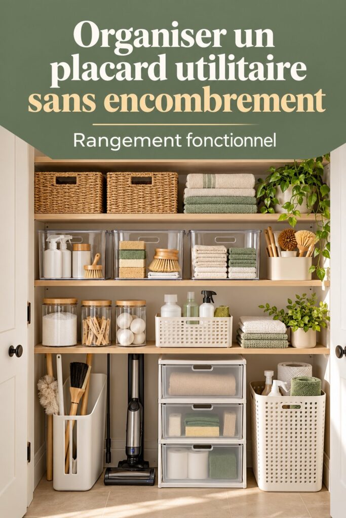 Organiser un placard utilitaire sans encombrement