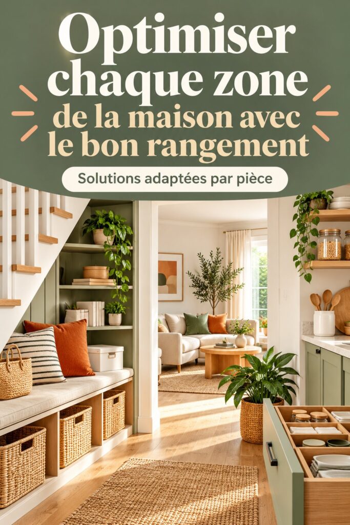Une pièce de salon bien aménagée avec des rangements adaptés.