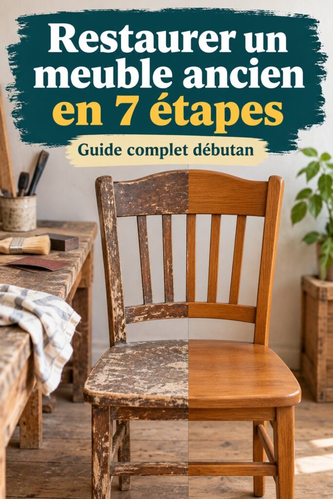 Un ébéniste restaurant un meuble ancien en bois
